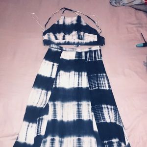 Crop top and skirt set